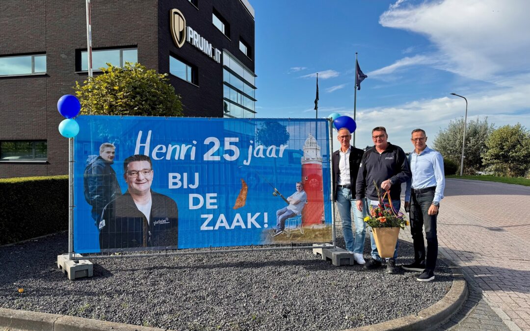 Henri 25 jaar bij de zaak